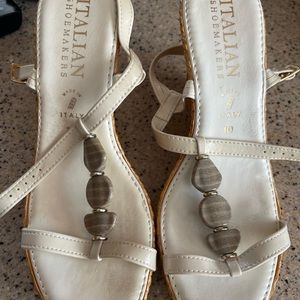 White wedges gently worn
